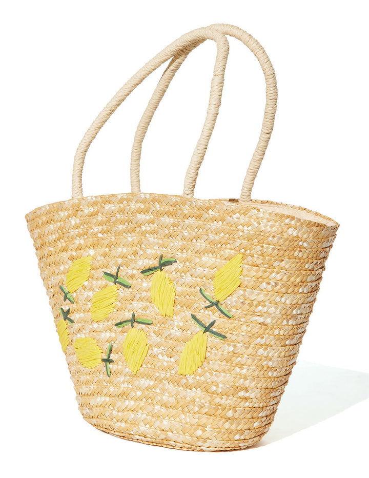 Bolsa de tela de limones naturales