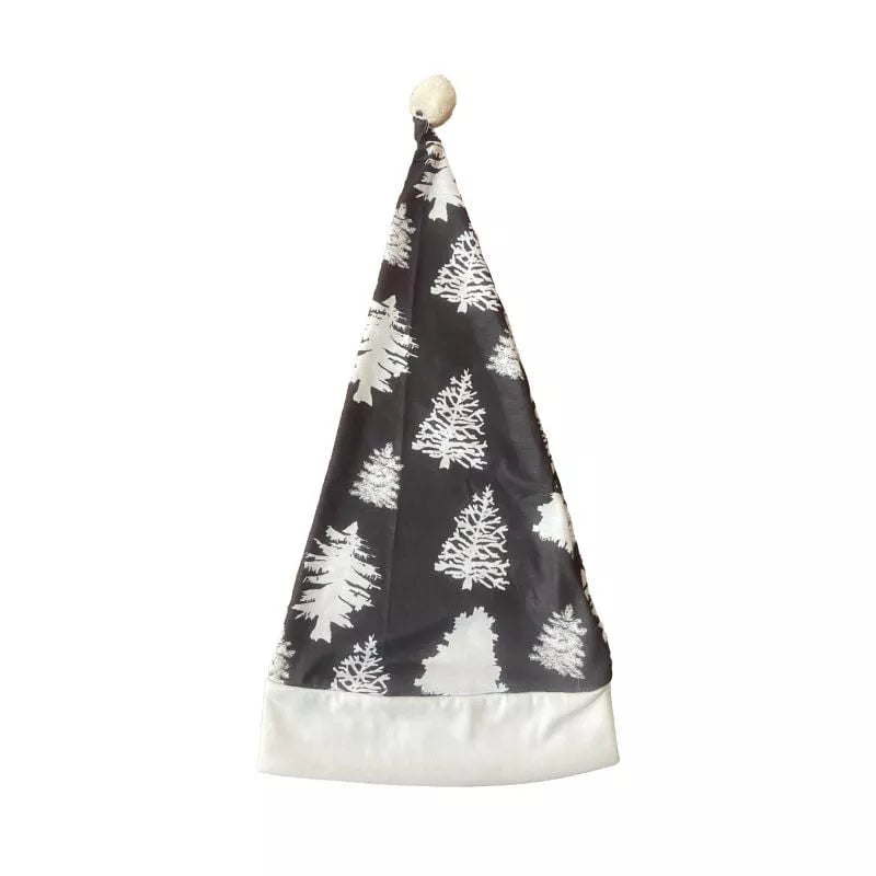 Pyjama familial assorti à imprimé arbre de Noël gris et blanc