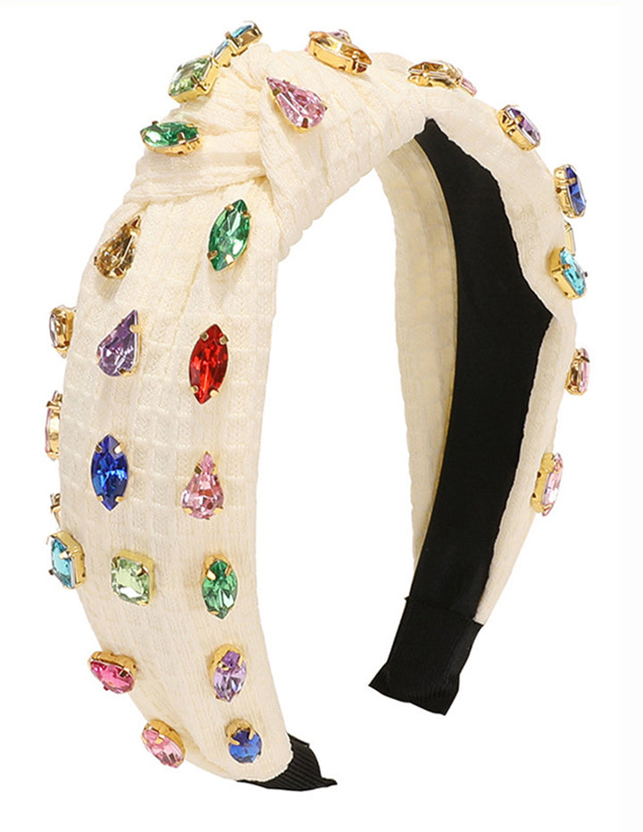 Rosa Multi Color Rhinestone Pannband