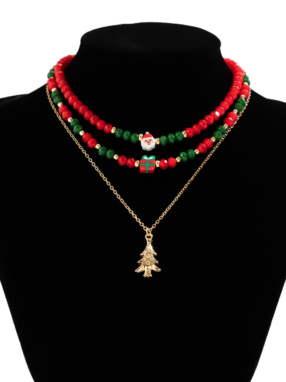 3 stk juletræ gaveæske Keramisk halskæde