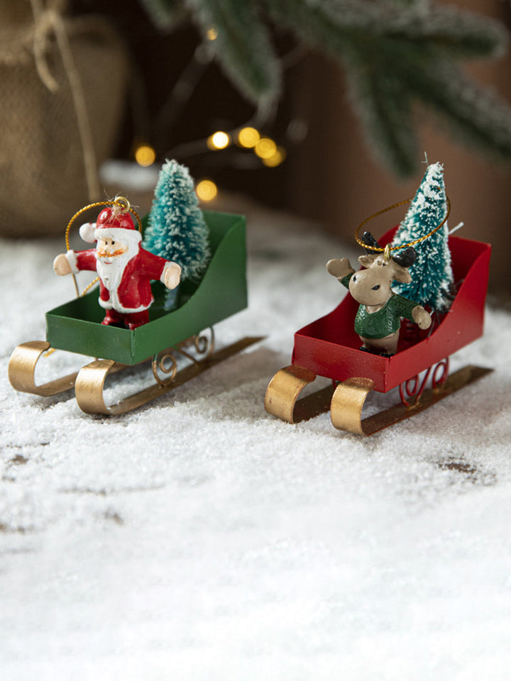 Christmas Nordic Style Slede anheng dekorasjoner