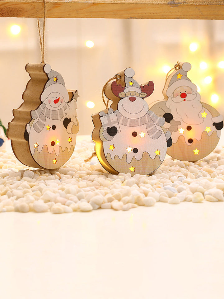 Christmas tre lysende hengende ornamenter