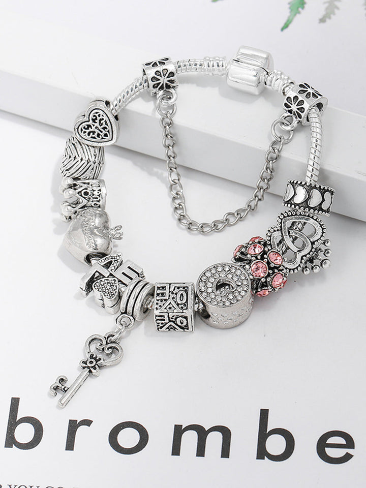 Hartslot sleutel liefde armband