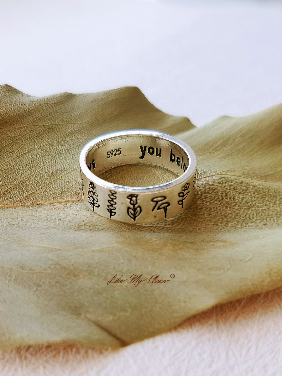 You Belong Among The Wildflowers Ring