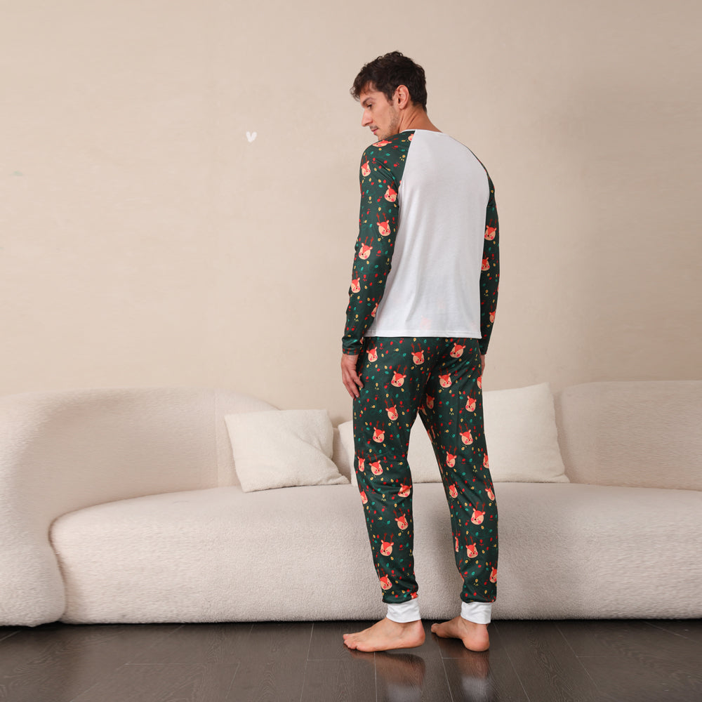 Färgglada Deer Fmalily Matchande Pyjamas Set