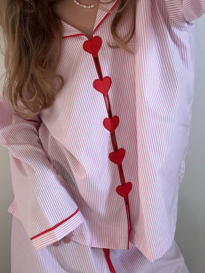 Girl Love Pyjamas i lyserøde striber