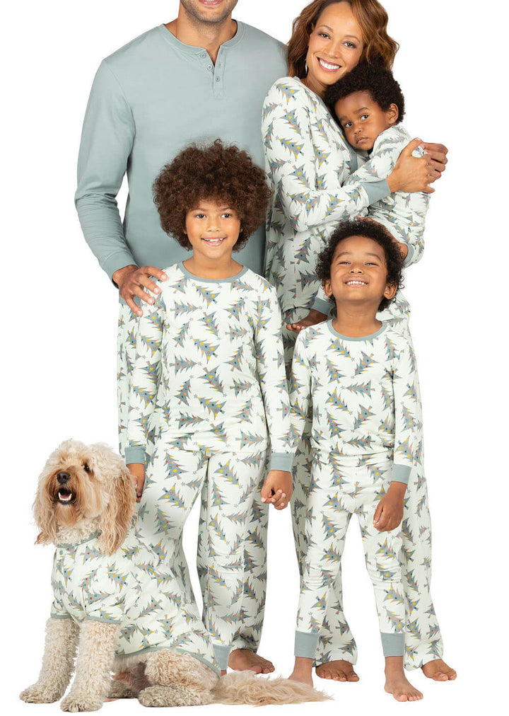 Pyjama familial à imprimé arbre de Noël
