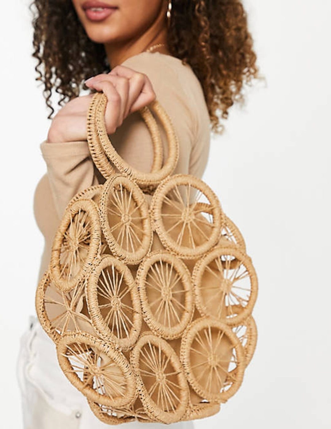 Sunshine Woven Straw Handtag Bag