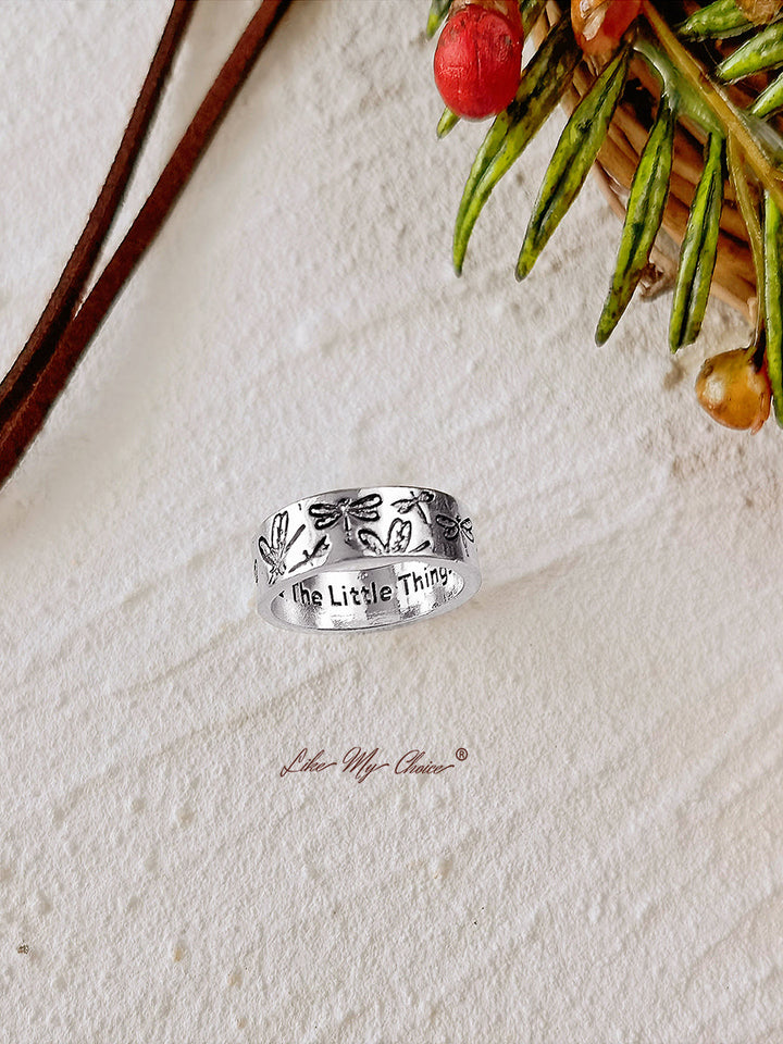 Waardeer de Little Things Dragonfly Ring