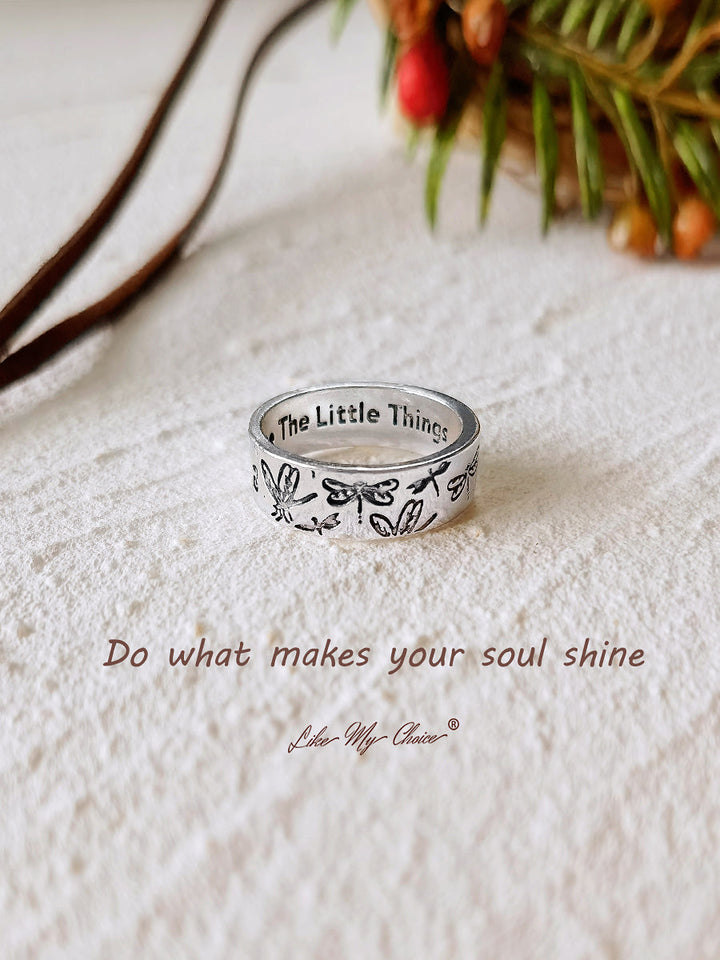 Waardeer de Little Things Dragonfly Ring