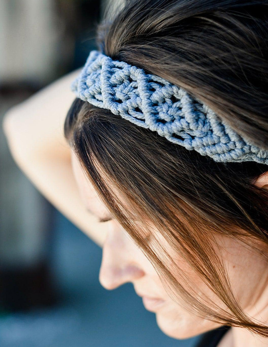 Handmade Elastic Macrame Headband