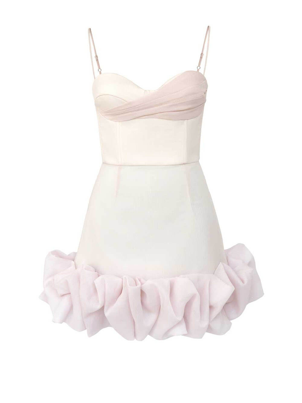 ชุดเดรสมินิ Bustier Draped Ruffle