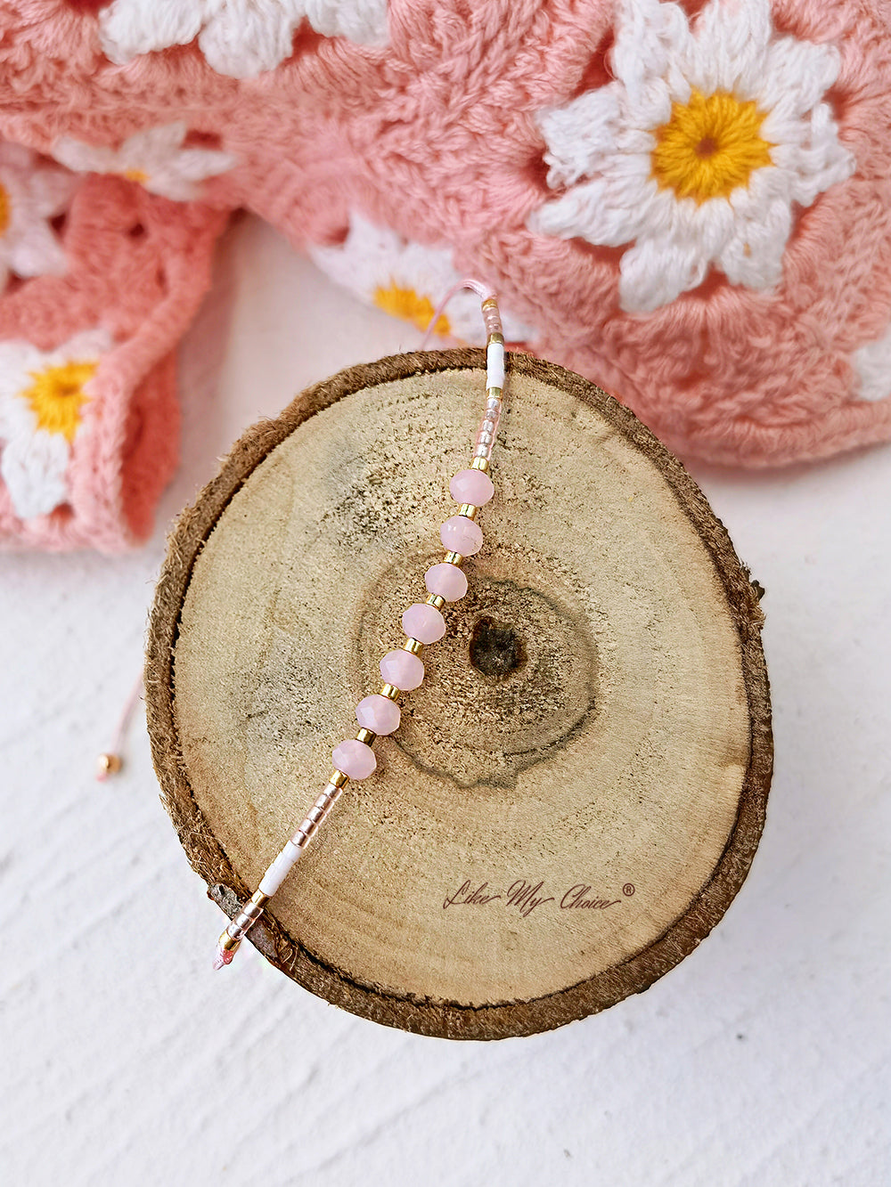 Adjustable Drawstring Beaded Bracelet