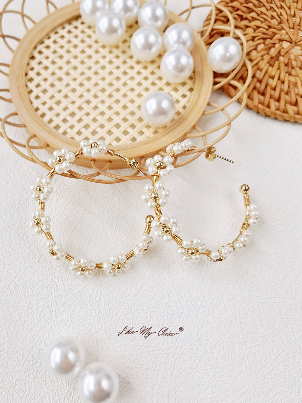 Finurlige perlemuser: Boho-inspirerede skyede perleøreringe