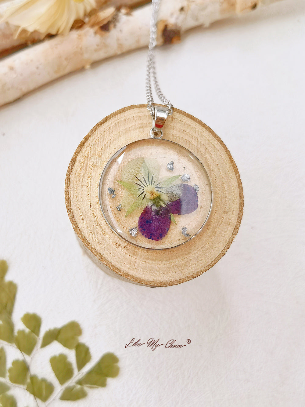 Orchidee elegantie ketting