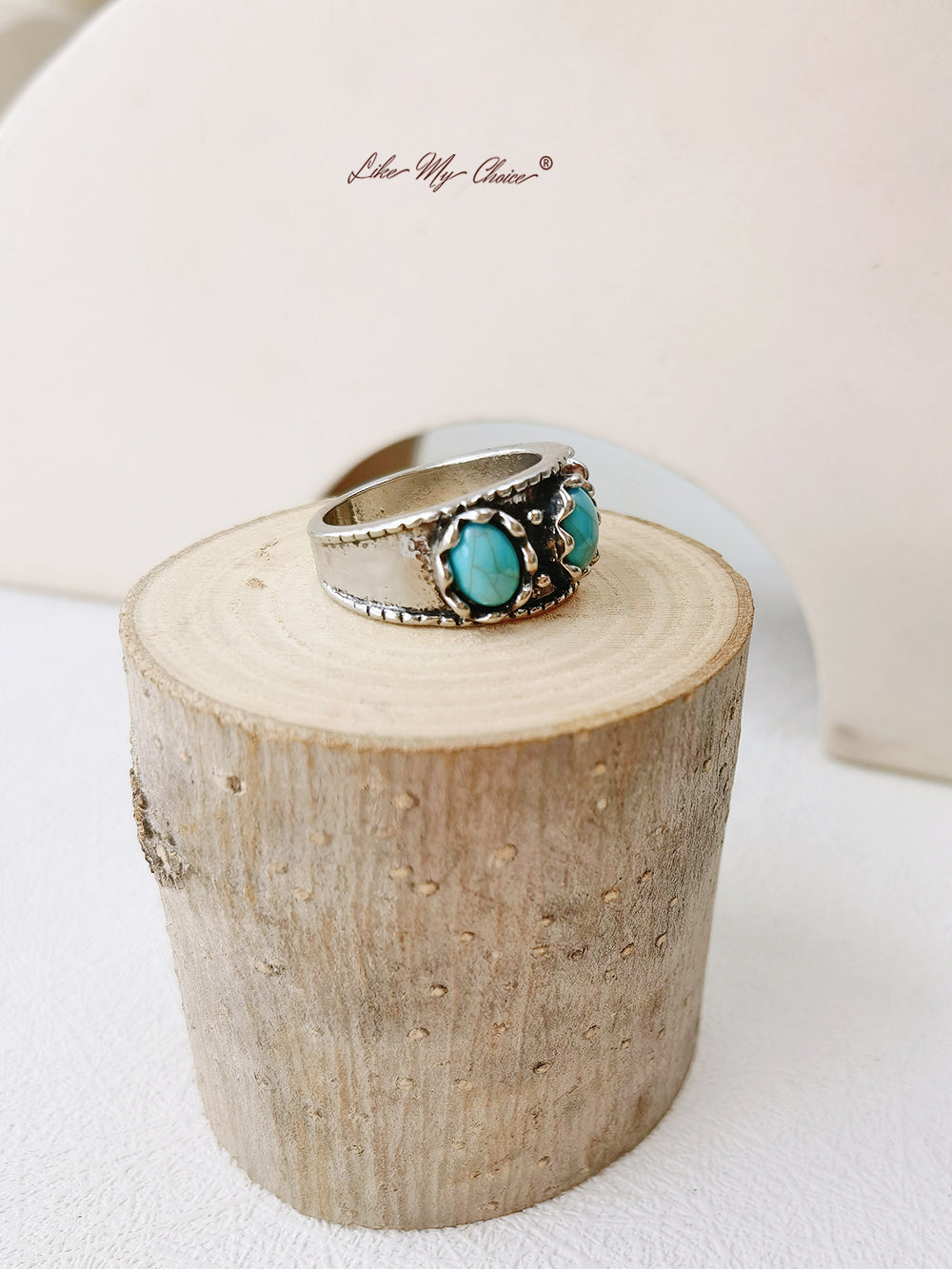 Bohemian Inlaid Turquoise Ring