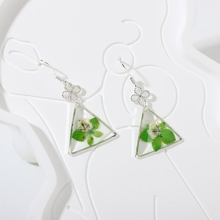 Eternal Flower Geometric Earrings - Simple & Luxurious