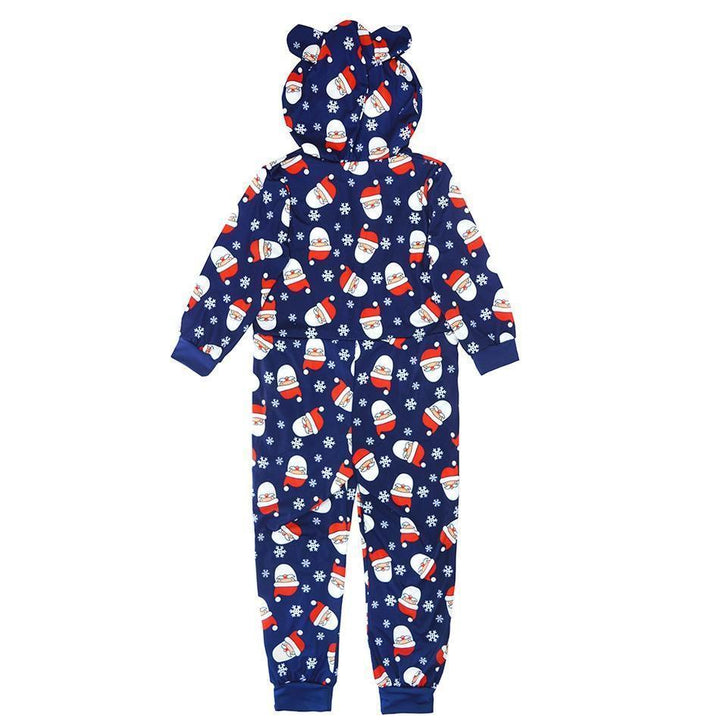 Joulupukin hupulliset Onesies -kokoiset pyjamat