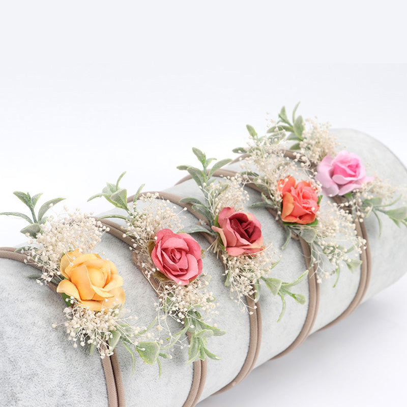 Söt Baby Tieback Flower Crown