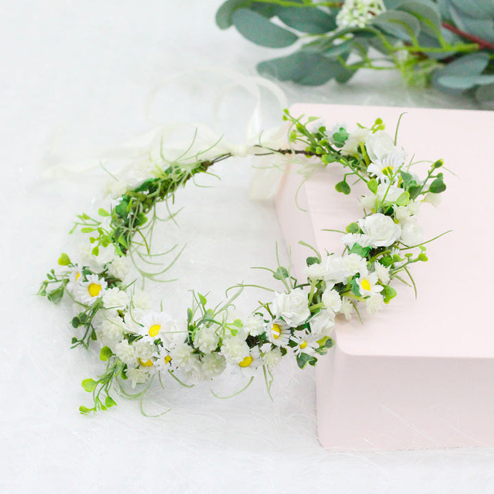 Petite couronne de fleurs de marguerite