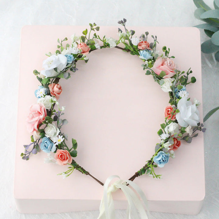 Romantisk Rose Flower Crown