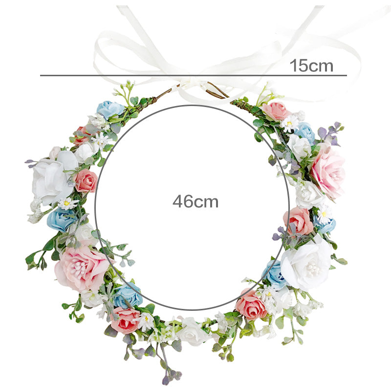 Romantisk Rose Flower Crown