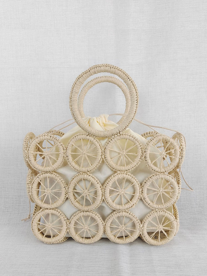 Fashionable Woven Leisure Wheel Handbag