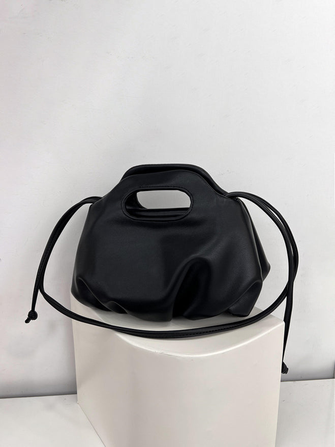 Pure Color Versatile One-Shoulder Crossbody Handbag