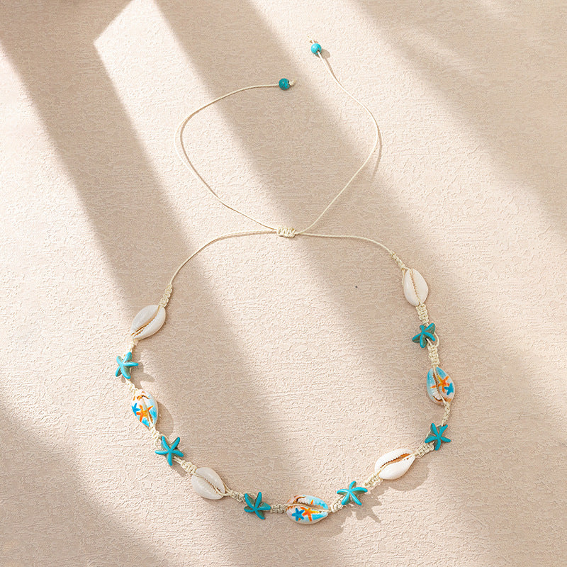 Vacation Ocean-Inspirerad Shell Halsband & Armband Set