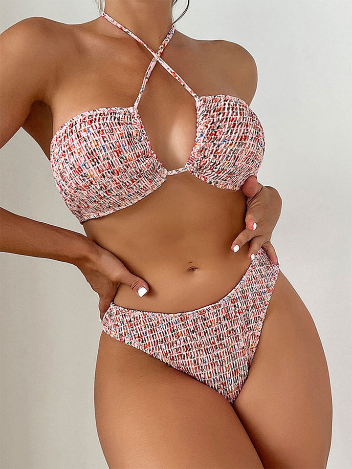 Blommig grimma bikini kostym