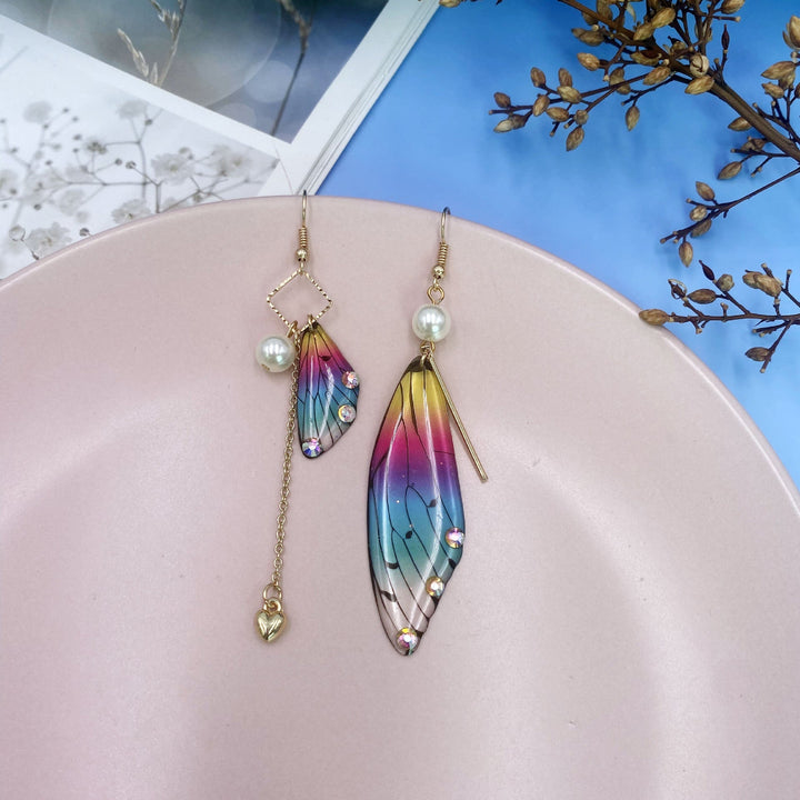 Butterfly Wing Rainbow Gold Foil Cicada Wing Tupsukorvakorut