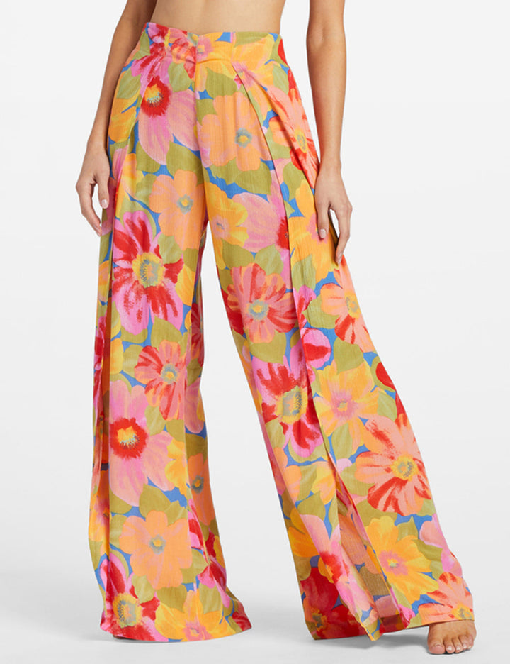 Pantaloni florali Split Spirit