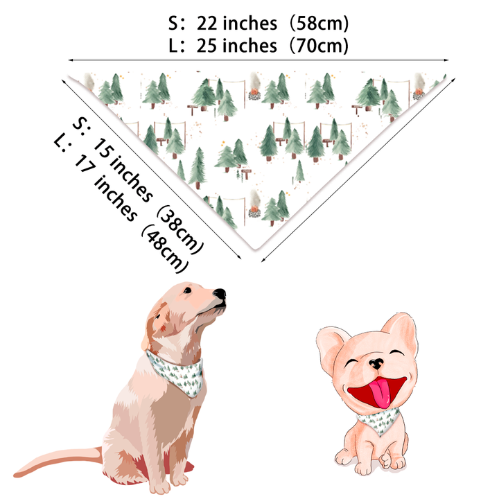 Valkoinen pieni joulukuusi Fmaly-yhteensopivat pyjamasetit (lemmikkikoiran Pj:n kanssa)