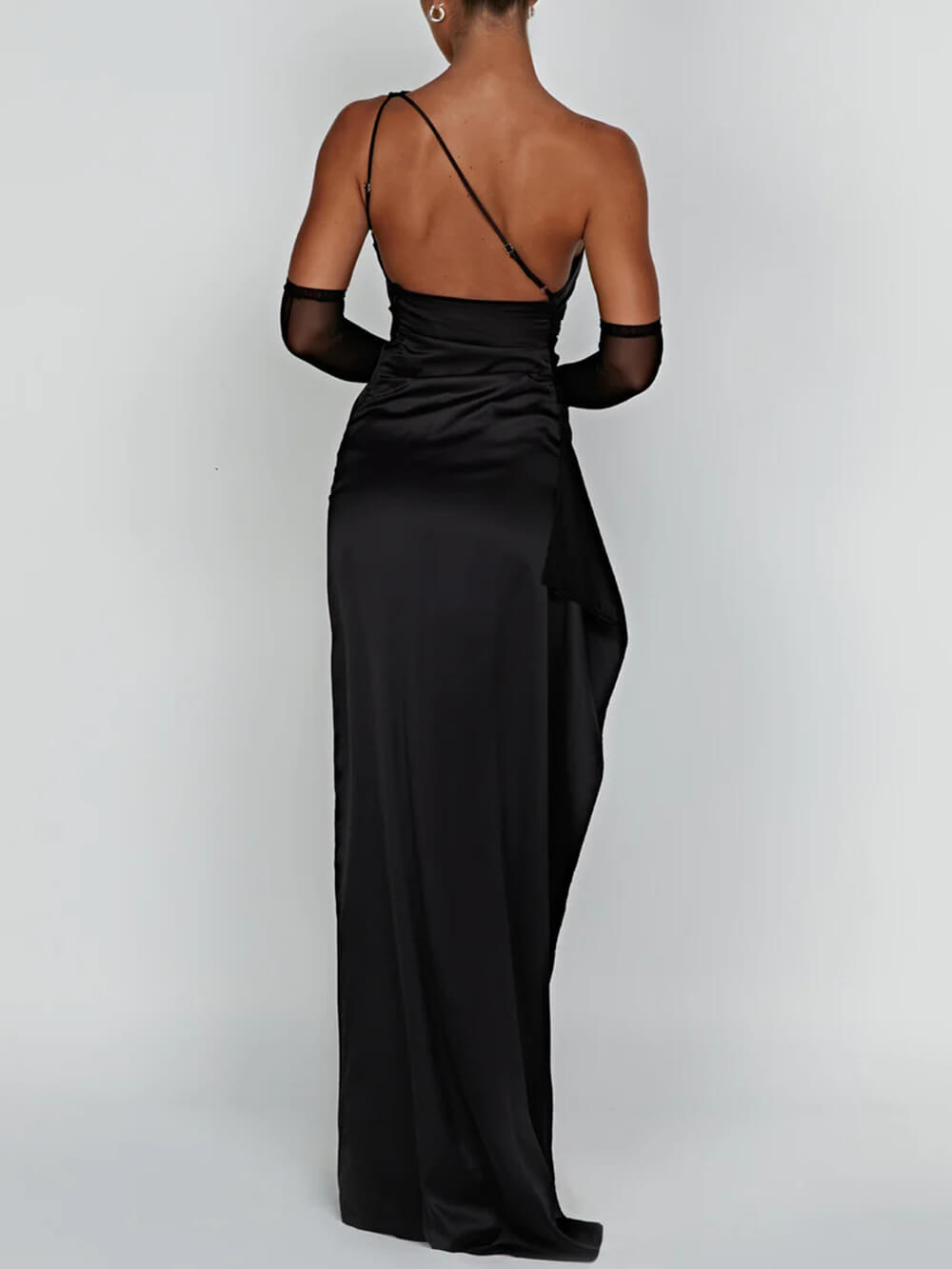 Satin Slit Maxi Dress