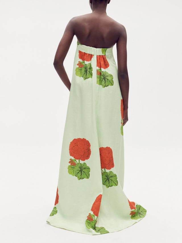 Maxi šaty s květinovým potiskem Geranium